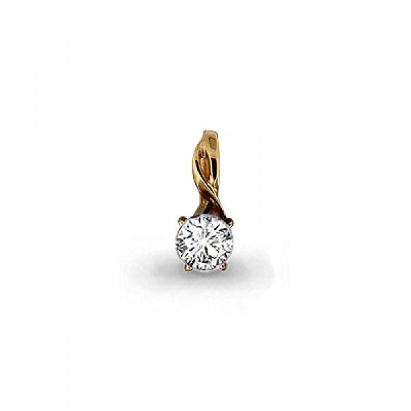 Подвеска декоративная Aquamarine, красное золото 585 проба, вставка фианит (Aquamarine, Россия)