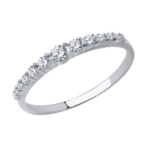 Кольцо декоративное Diamant, белое золото 585 проба, вставка фианит (Diamant, Россия)