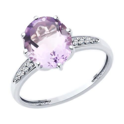 Кольцо декоративное Sokolov и Diamant,  серебро 925 проба, вставка аметист (Sokolov и Diamant, Россия)