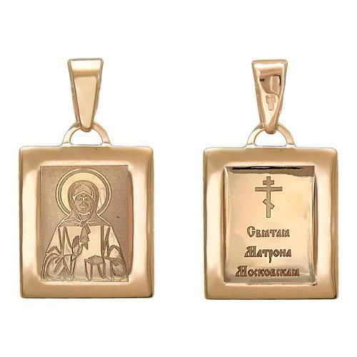 Подвеска религиозная ESTET, красное золото 585 проба