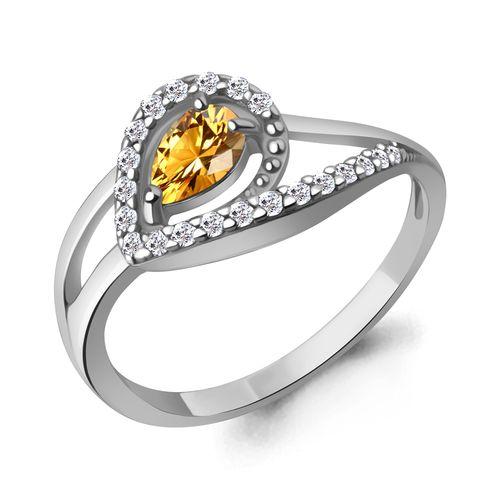 Кольцо декоративное Aquamarine,  серебро 925 проба, вставка фианит (Aquamarine, Россия)