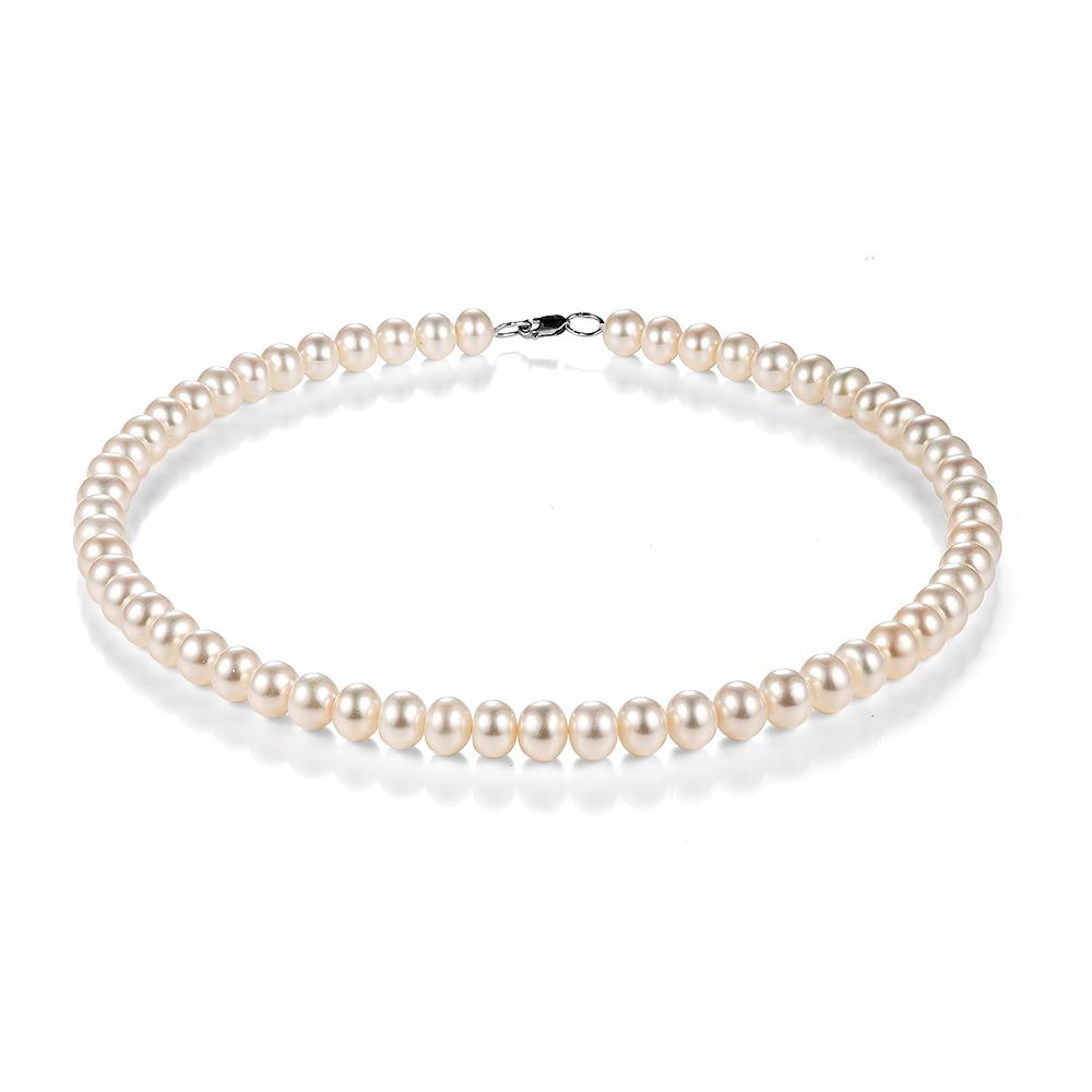 Бусы DE FLEUR,  серебро 925 проба, вставка жемчуг