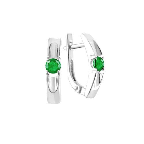 Серьги с английским замком СБ Золото,  серебро 925 проба (СБ Золото, Россия)