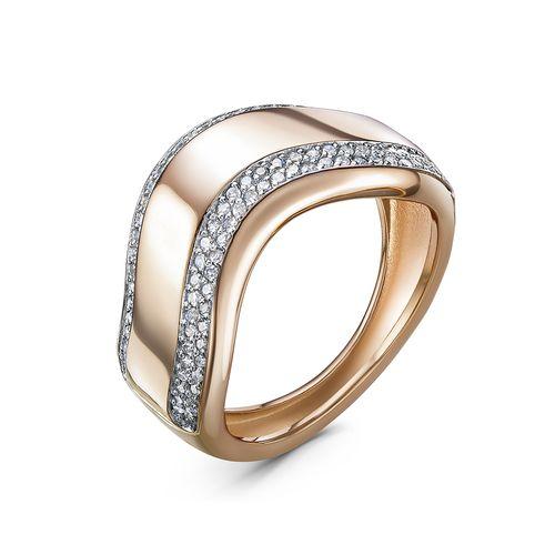 Кольцо дорожка Иллада, красное золото 585 проба, вставка фианит (Иллада, Россия)