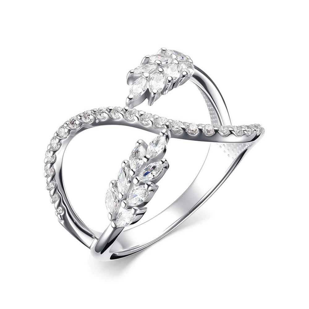 Кольцо декоративное,  серебро 925 проба, вставка фианит (Россия)