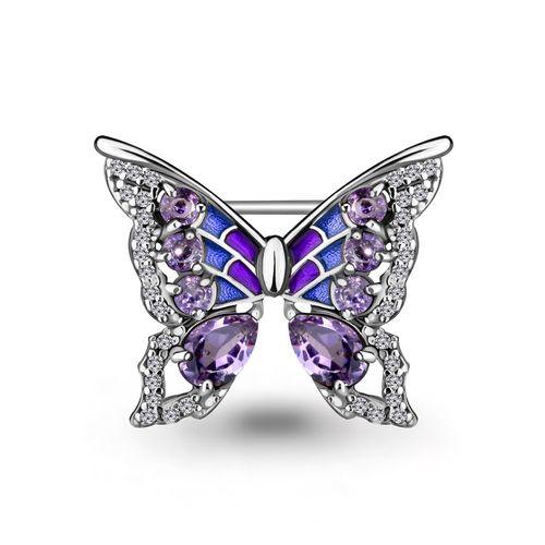 Брошь Aquamarine,  серебро 925 проба