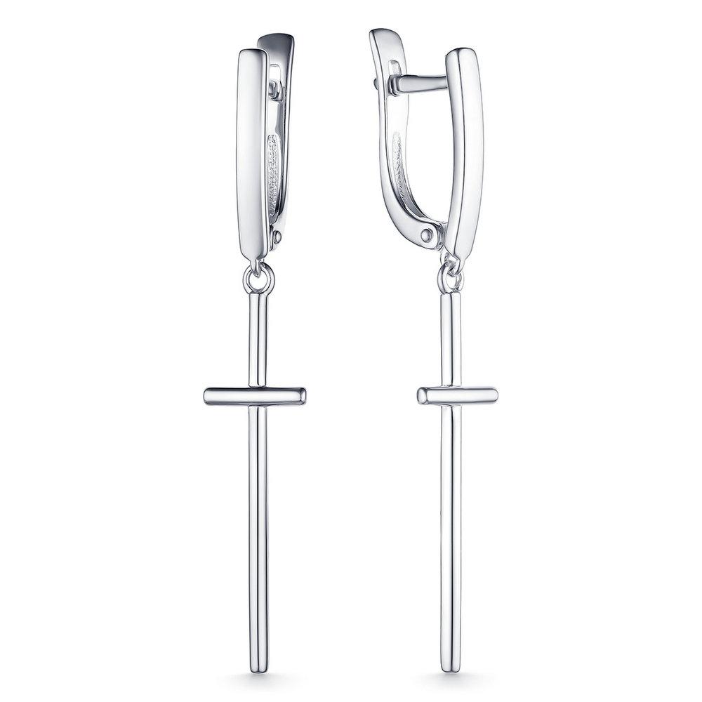 Серьги длинные,  серебро 925 проба (Россия)