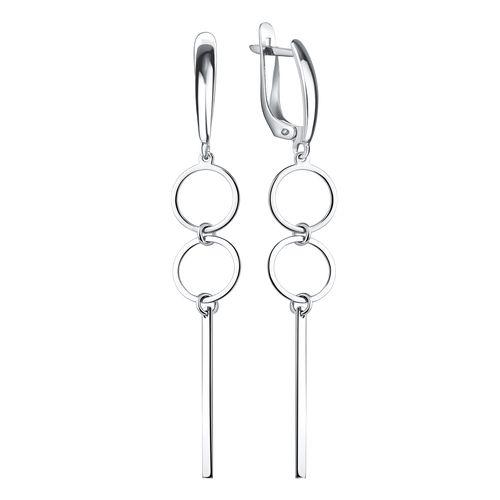 Серьги длинные TALANT,  серебро 925 проба