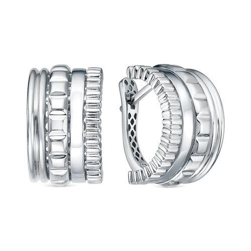 Серьги с английским замком DELTA,  серебро 925 проба (DELTA, Россия)