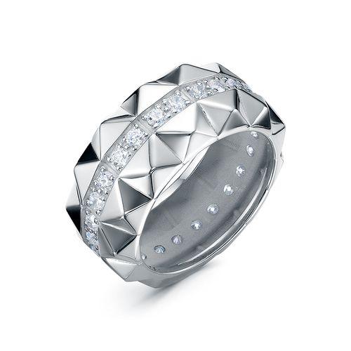 Кольцо декоративное DELTA,  серебро 925 проба, вставка фианит (DELTA, Россия)