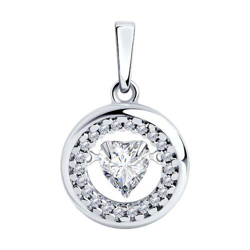 Подвеска декоративная Sokolov и Diamant,  серебро 925 проба, вставка фианит (Sokolov и Diamant, Россия)