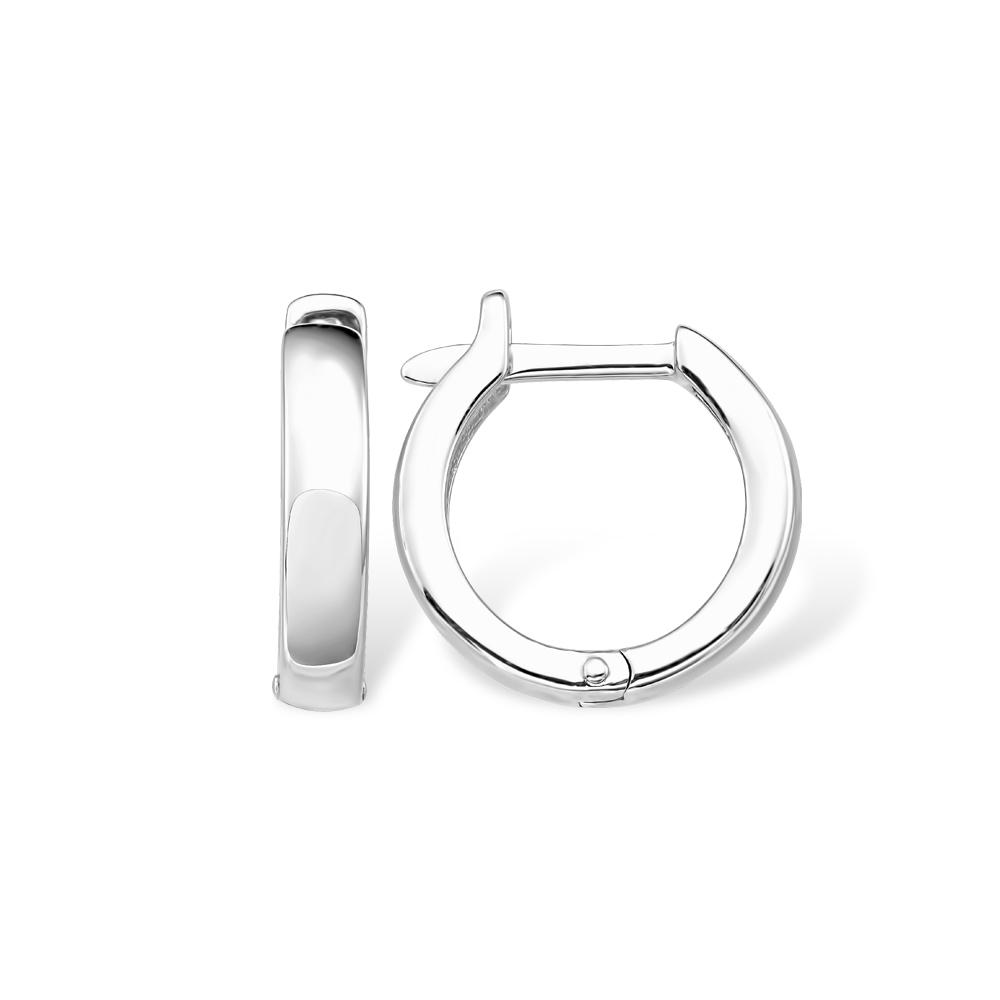 Серьги с английским замком 7 Карат, белое серебро 925 проба (7 Карат, Беларусь)