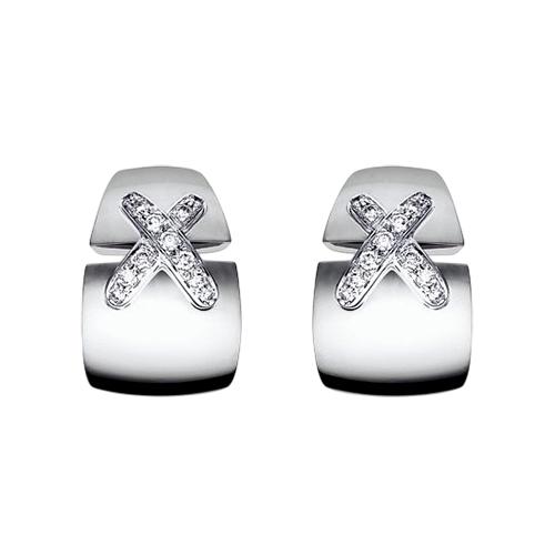 Серьги с английским замком Karatov, красное золото 585 проба, вставка фианит (Karatov, Россия)