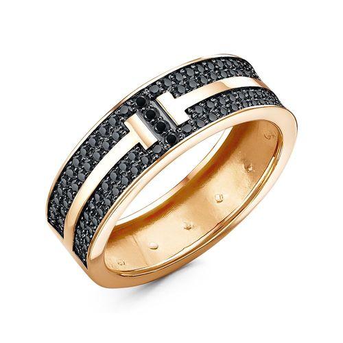 Кольцо декоративное Иллада, красное золото 585 проба, вставка фианит (Иллада, Россия)