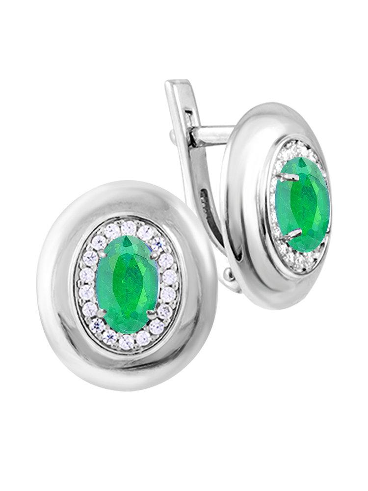 Серьги с английским замком СБ Золото,  серебро 925 проба (СБ Золото, Россия)