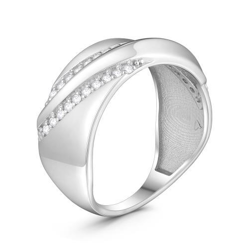 Кольцо декоративное Серебро России,  серебро 925 проба, вставка фианит (Серебро России, Россия)