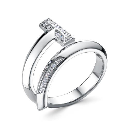 Кольцо декоративное Серебро России,  серебро 925 проба, вставка фианит (Серебро России, Россия)