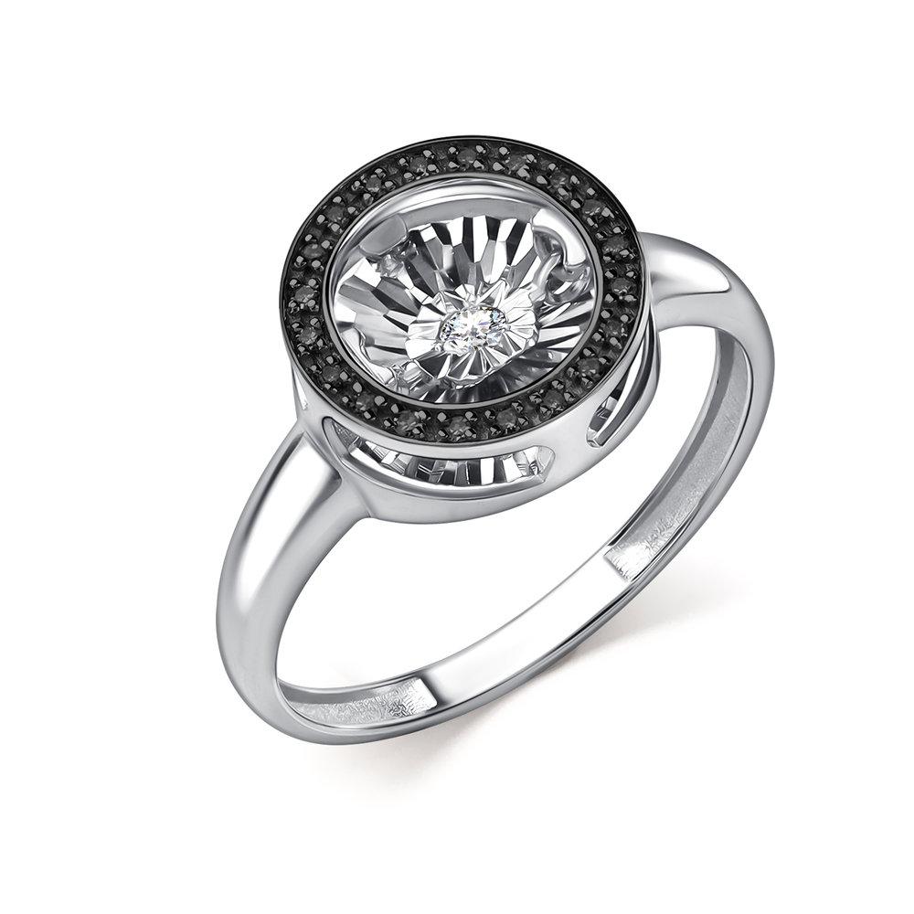 Кольцо декоративное Grigoriev, белое золото 585 проба, вставка бриллиант