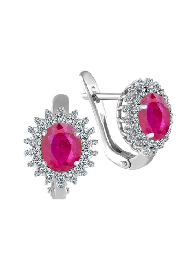 Серьги с английским замком СБ Золото,  серебро 925 проба (СБ Золото, Россия)