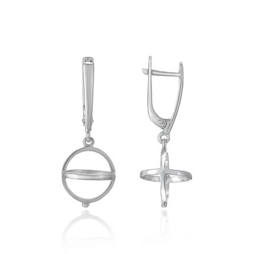 Серьги длинные,  серебро 925 проба (Россия)