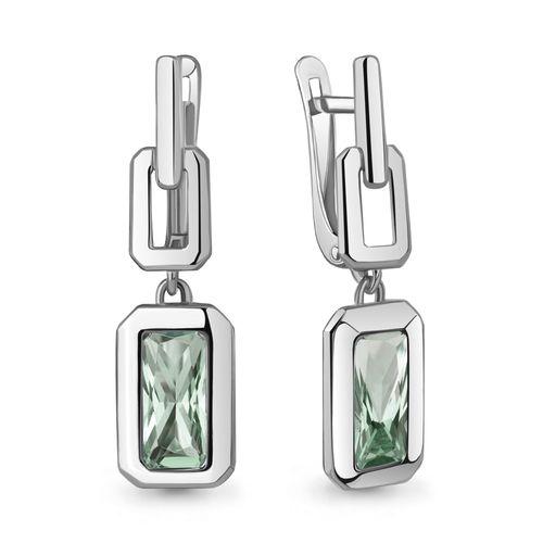 Серьги длинные Aquamarine,  серебро 925 проба (Aquamarine, Россия)