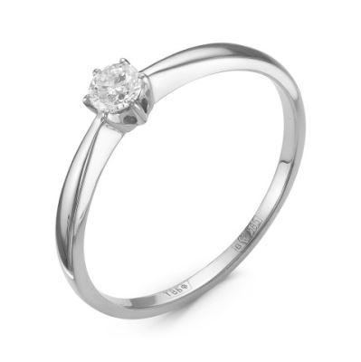 Кольцо помолвочное RoseGrace, белое золото 585 проба, вставка бриллиант (RoseGrace, Россия)