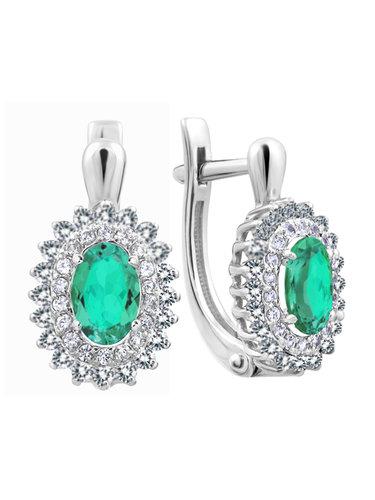 Серьги с английским замком СБ Золото,  серебро 925 проба (СБ Золото, Россия)