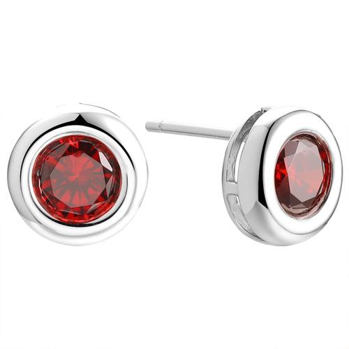 Серьги пусеты,  серебро 925 проба, вставка фианит (Россия)