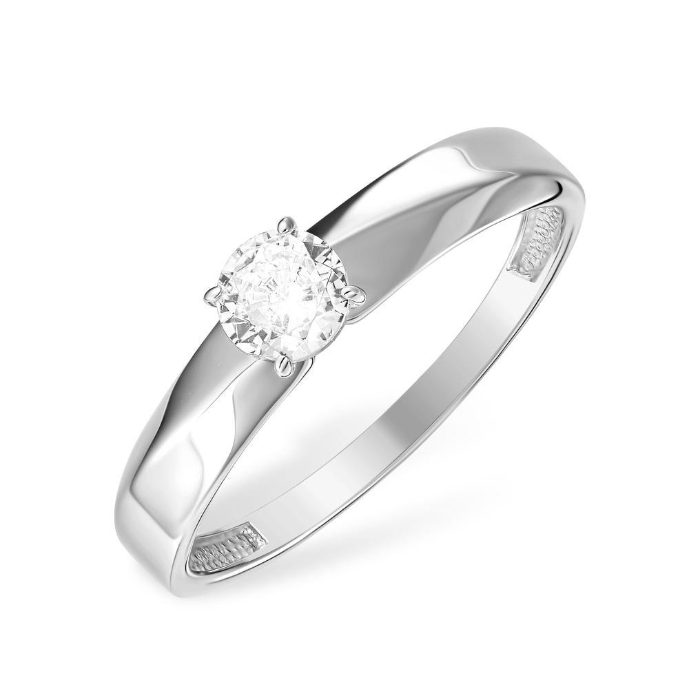 Кольцо помолвочное 7 Карат, белое серебро 925 проба, вставка фианит (7 Карат, Беларусь)