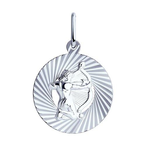 Подвеска знак зодиака Sokolov и Diamant,  серебро 925 проба