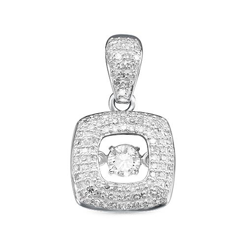 Подвеска декоративная RoseGrace, белое золото 585 проба, вставка бриллиант