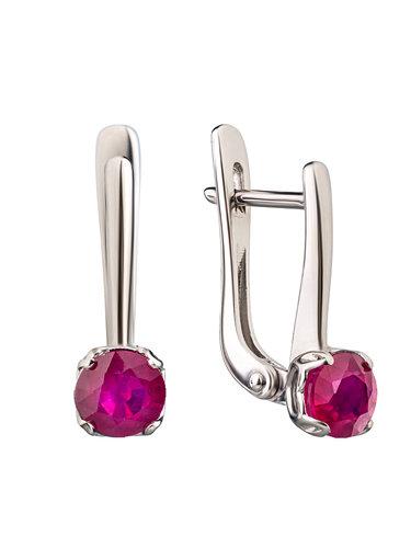 Серьги с английским замком СБ Золото,  серебро 925 проба (СБ Золото, Россия)