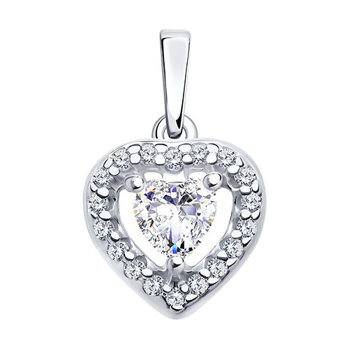 Подвеска декоративная Sokolov и Diamant,  серебро 925 проба, вставка фианит (Sokolov и Diamant, Россия)