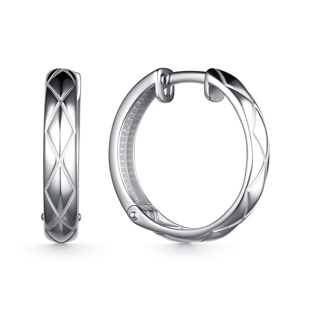 Серьги с английским замком,  серебро 925 проба (Россия)