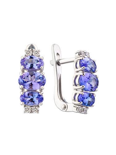 Серьги с английским замком СБ Золото,  серебро 925 проба (СБ Золото, Россия)