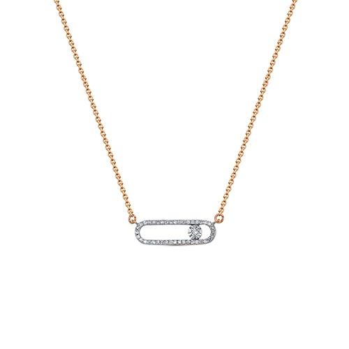 Колье RoseGrace, красное золото 585 проба, вставка бриллиант