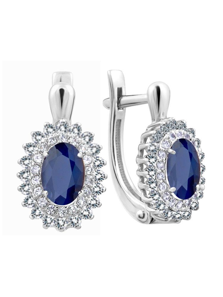 Серьги с английским замком СБ Золото,  серебро 925 проба (СБ Золото, Россия)