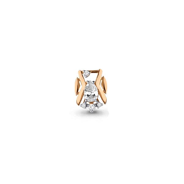 Подвеска декоративная Aquamarine, красное золото 585 проба, вставка фианит (Aquamarine, Россия)
