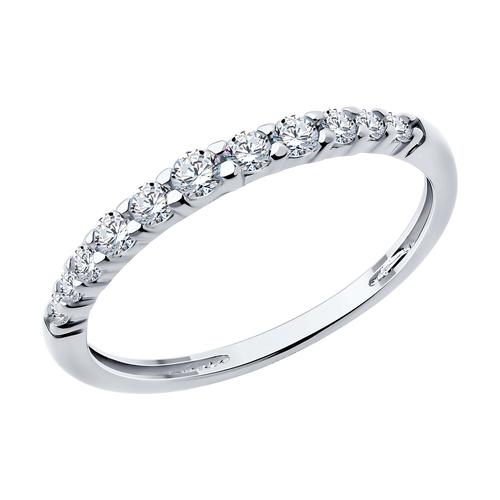 Кольцо декоративное Diamant,  серебро 925 проба, вставка фианит (Diamant, Россия)