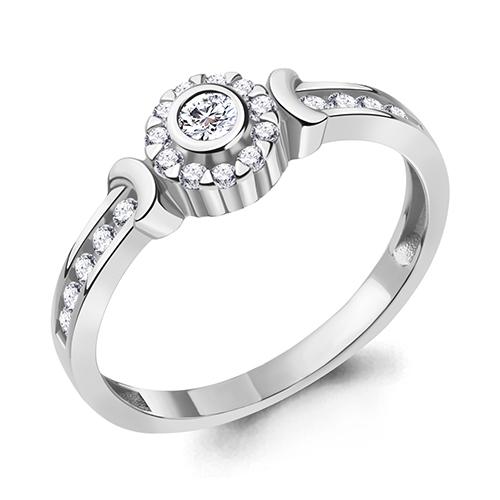 Кольцо декоративное Aquamarine,  серебро 925 проба, вставка фианит (Aquamarine, Россия)