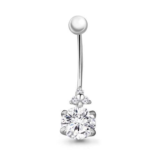 Пирсинг Aquamarine,  серебро 925 проба