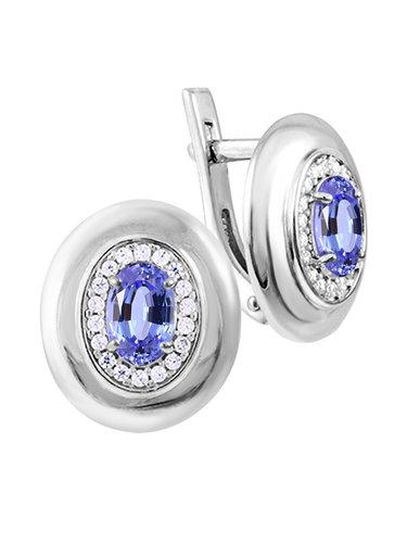 Серьги с английским замком СБ Золото,  серебро 925 проба (СБ Золото, Россия)