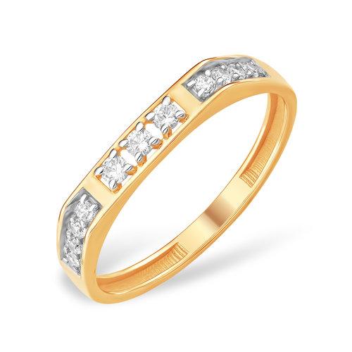 Кольцо дорожка 7 Карат, красное золото 585 проба, вставка фианит (7 Карат, Беларусь)