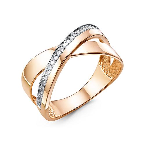 Кольцо декоративное RoseGrace, красное золото 585 проба, вставка бриллиант (RoseGrace, Россия)
