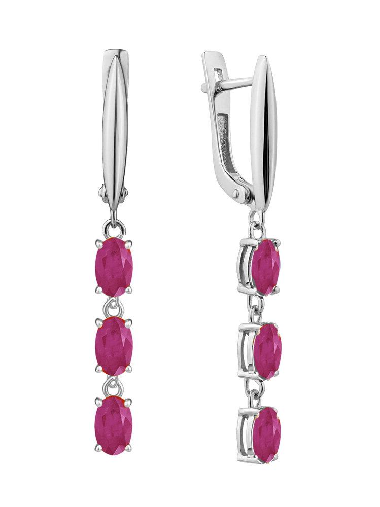 Серьги длинные,  серебро 925 проба (Россия)