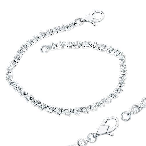 Браслет декоративный 7 Карат, белое золото 585 проба, вставка бриллиант (7 Карат, Беларусь)