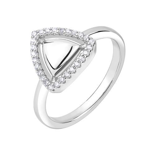 Кольцо декоративное JUVEDEL,  серебро 925 проба, вставка фианит (JUVEDEL, Россия)