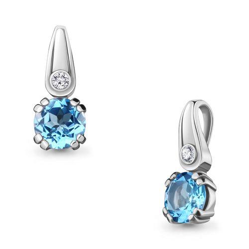 Подвеска декоративная Aquamarine,  серебро 925 проба, вставка фианит (Aquamarine, Россия)