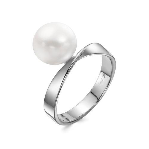 Кольцо декоративное Zlato,  серебро 925 проба, вставка жемчуг (Zlato, Россия)