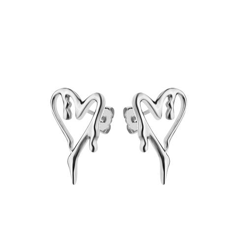 Серьги пусеты,  серебро 925 проба (Турция)